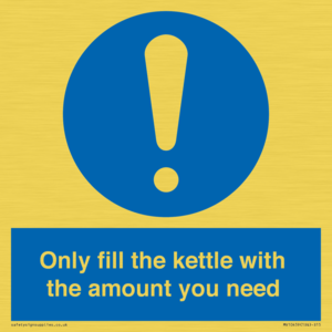 Only fill the kettle with the amount you need